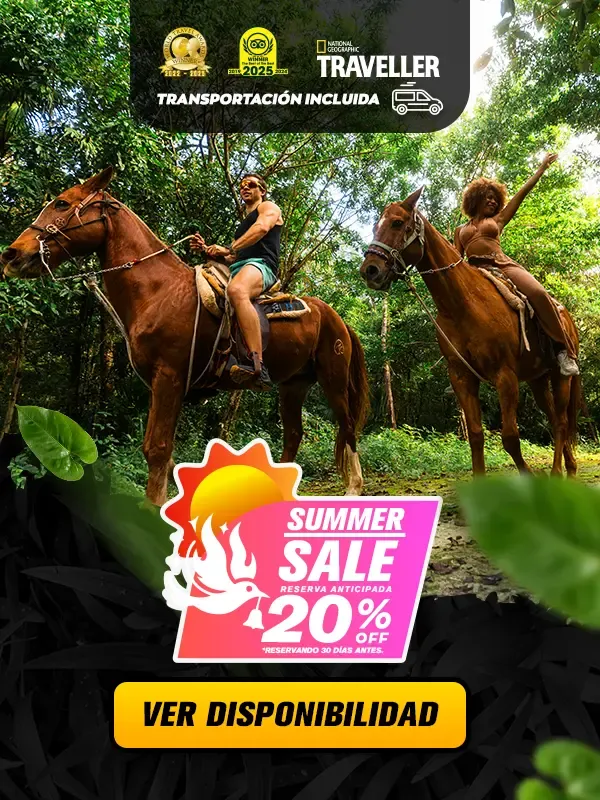 paseo en caballo en puerto morelos