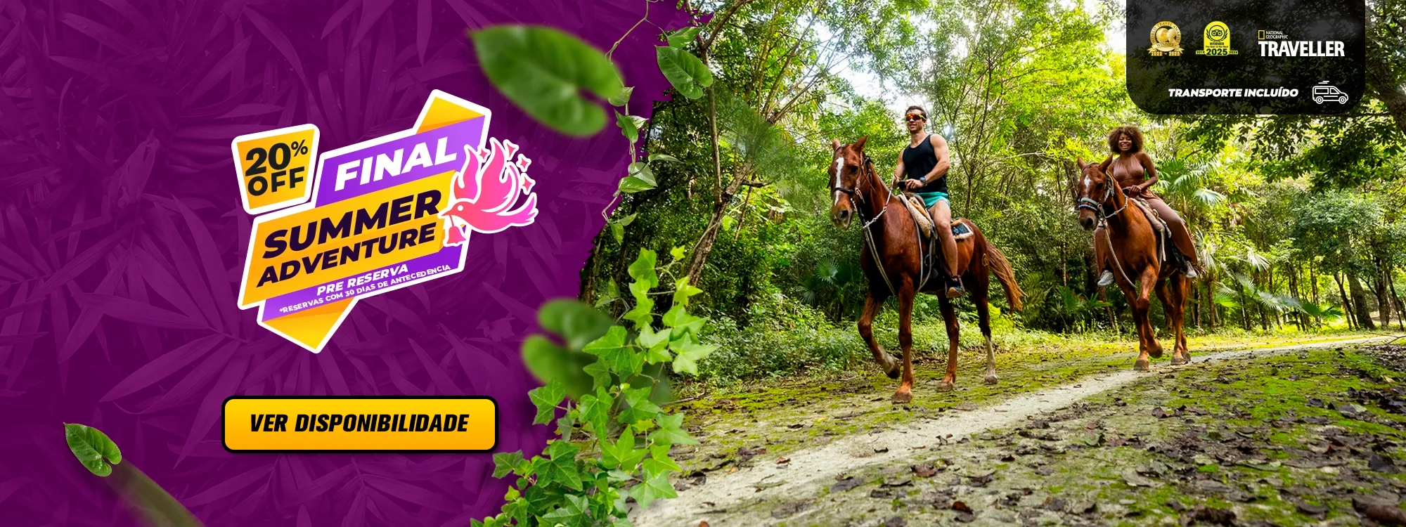 extreme passeio a cavalo cancun