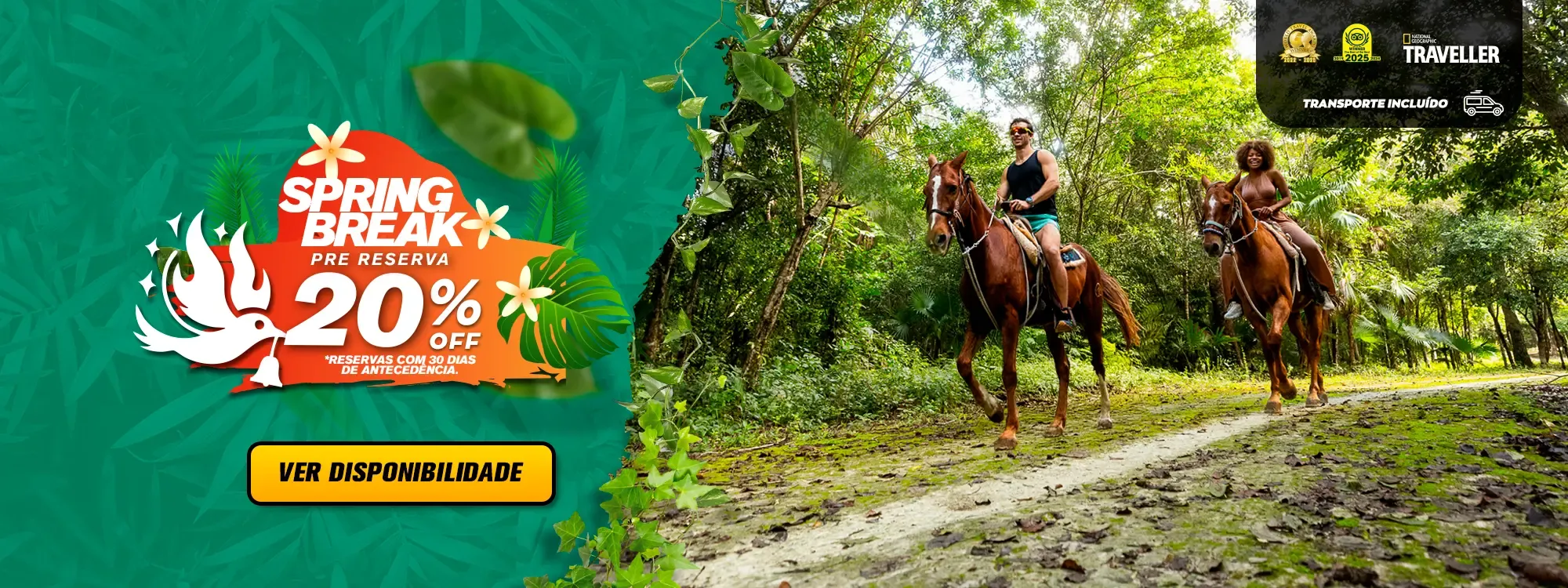 extreme passeio a cavalo cancun