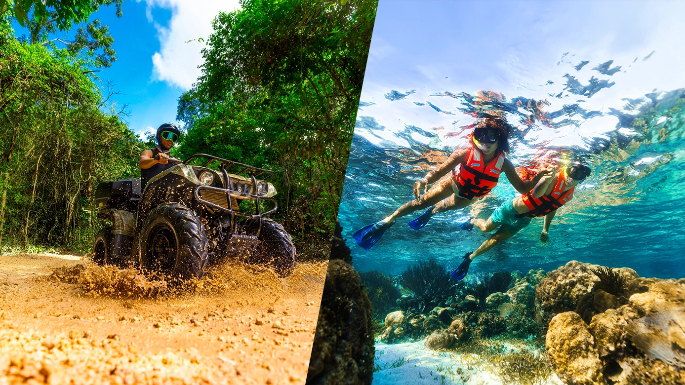 super combo with atv and snorkel tour in cancun
