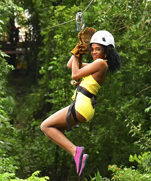 adventure in the jungle at Extreme Adventuring Cancun