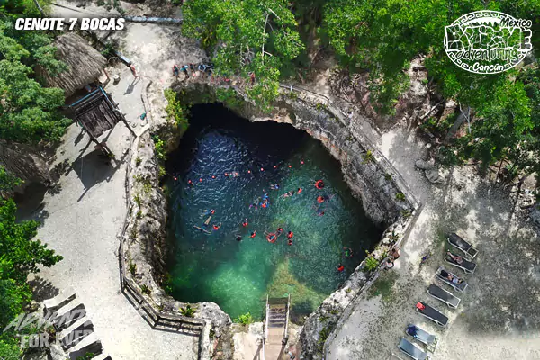 cenote-siete-bocas-in-the-ruta-de-los-cenotes-cacun-and-puerto-morelos